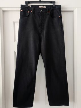 Levi's Black Ribcage Straight Ankle Women's Jeans